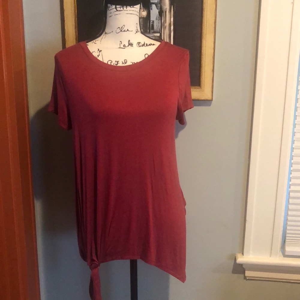 Active USA Jersey T-Shirt w/ Tie Detail (Small)
